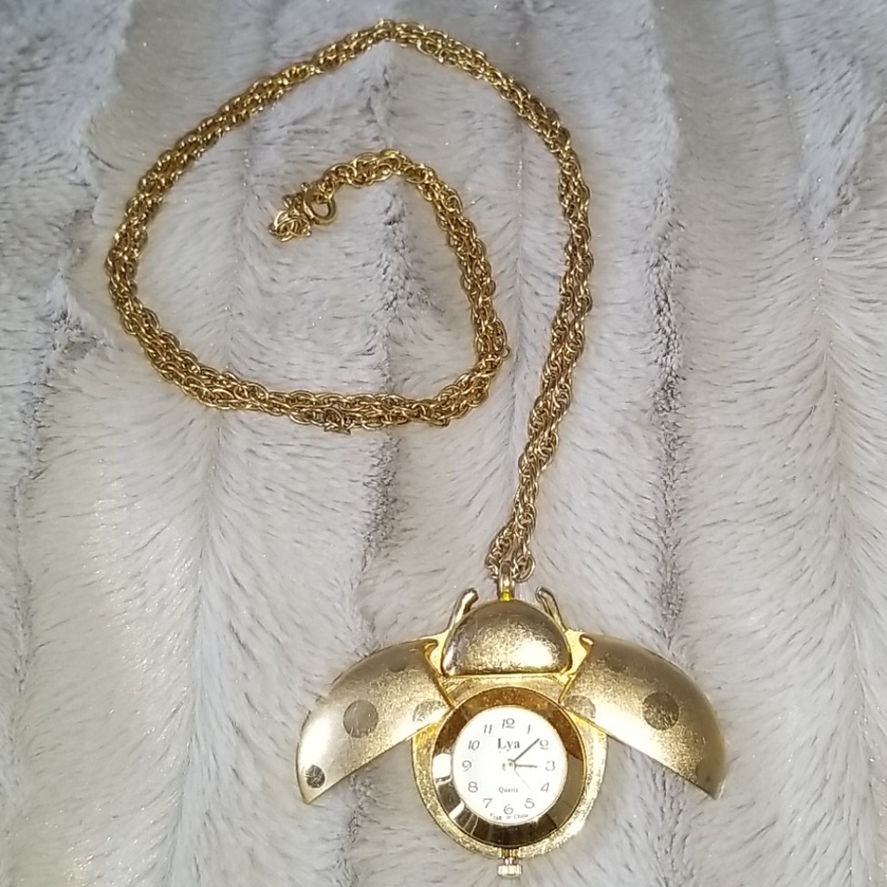 🌸Vintage Ladybug Watch Necklace🌸